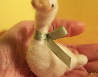 Goose Felted Wool Ornament
