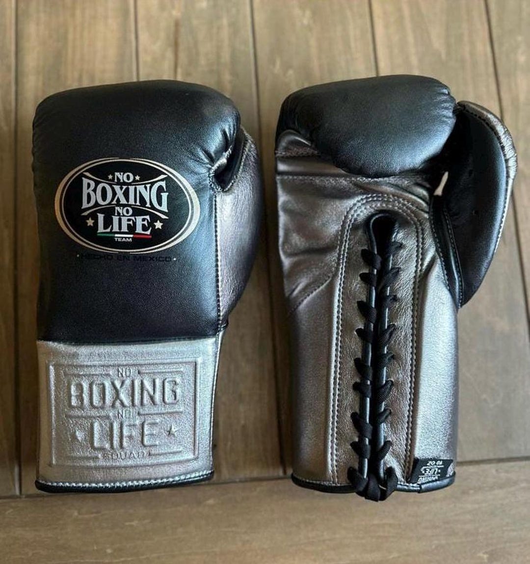 ノーボクシングノーライフ　グローブ　8オンス No boxing No Life ボクシンググローブ 紐式 8オンス（No Boxing