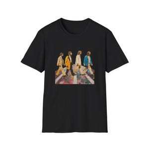 Beatles Abbey Road Tee, Retro Music Band Tee, Classic Rock Fan Apparel, Vintage Pop Culture Top, Men Women Unisex Tee, Music Lover Merch