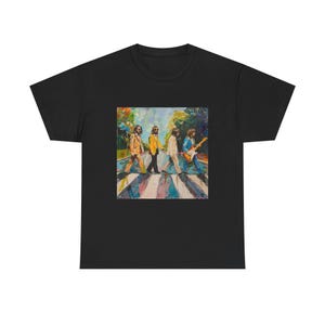 Beatles Abbey Road Unisex Tee Shirt, Music Band Fan Concert Gift, Vintage Retro Graphic Tee, Classic Rock Band Tee, Music Lover Apparel