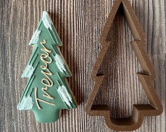 Christmas Tree Cookie Cutter | Perfect for Christmas Baking, Holiday & Winter Fun | Slim Shape | Festive Pine or Winter Tree Cookie Cutter