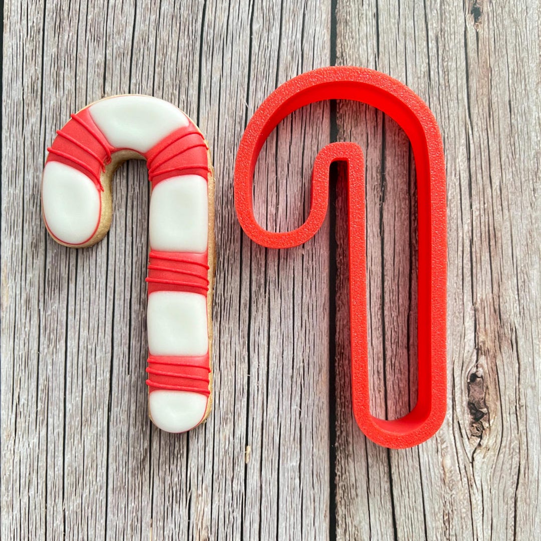 Candy Cane Cutter Candy Cane Cookie Cutter | Perfect for Christmas Baking, Holiday Treats ...
