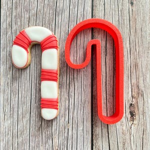 Candy Cane Cookie Cutter | Perfect for Christmas Baking, Holiday Treats, & Winter Fun – Durable, Easy-to-Use Festive Christmas Cookie Mold