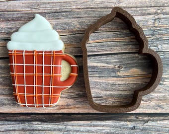 Latte Mug Cookie Cutter | Fall Cookie Cutter Coffee| Mug Cookie Cutter | Perfect for Baking | Ideal for Coffee-Themed Treats