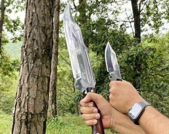 Handmade Machete Knife Set | Forged 5160 Steel, Outdoor Blade