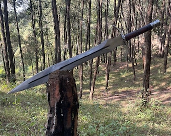 Hand Forged Viking Sword: 20-Inch Jeep Leaf Spring Steel  personalized gifts/ custom gifts/ engraved gifts