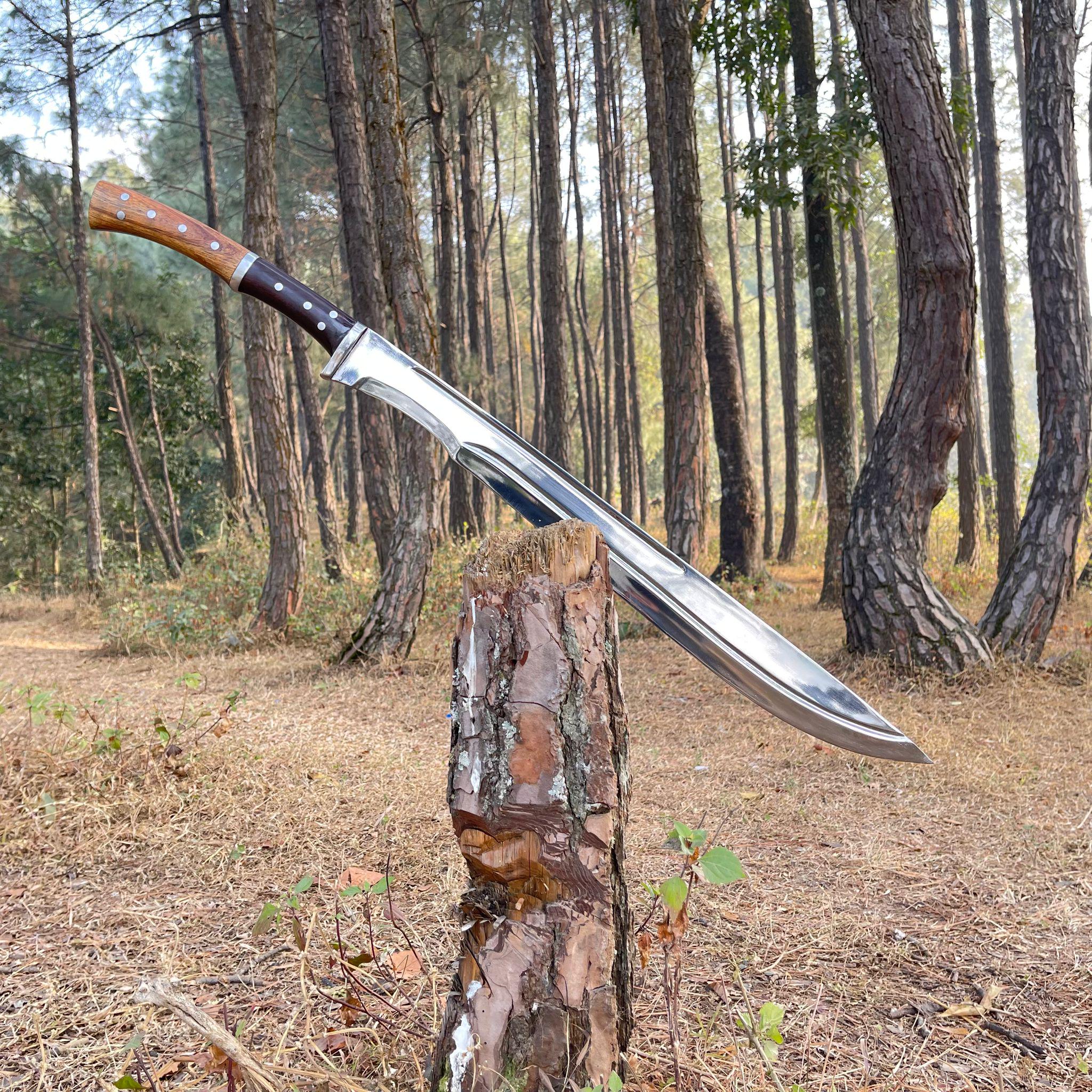 Handmade Viking Two-handed Sword: 5160 Leaf Spring Steel Blade