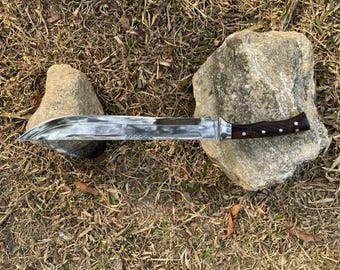 16-inch Parang Machete: Tempered Leaf Spring Steel Blade, Rosewood Handle |  personalized gifts/ custom gifts/ engraved gifts