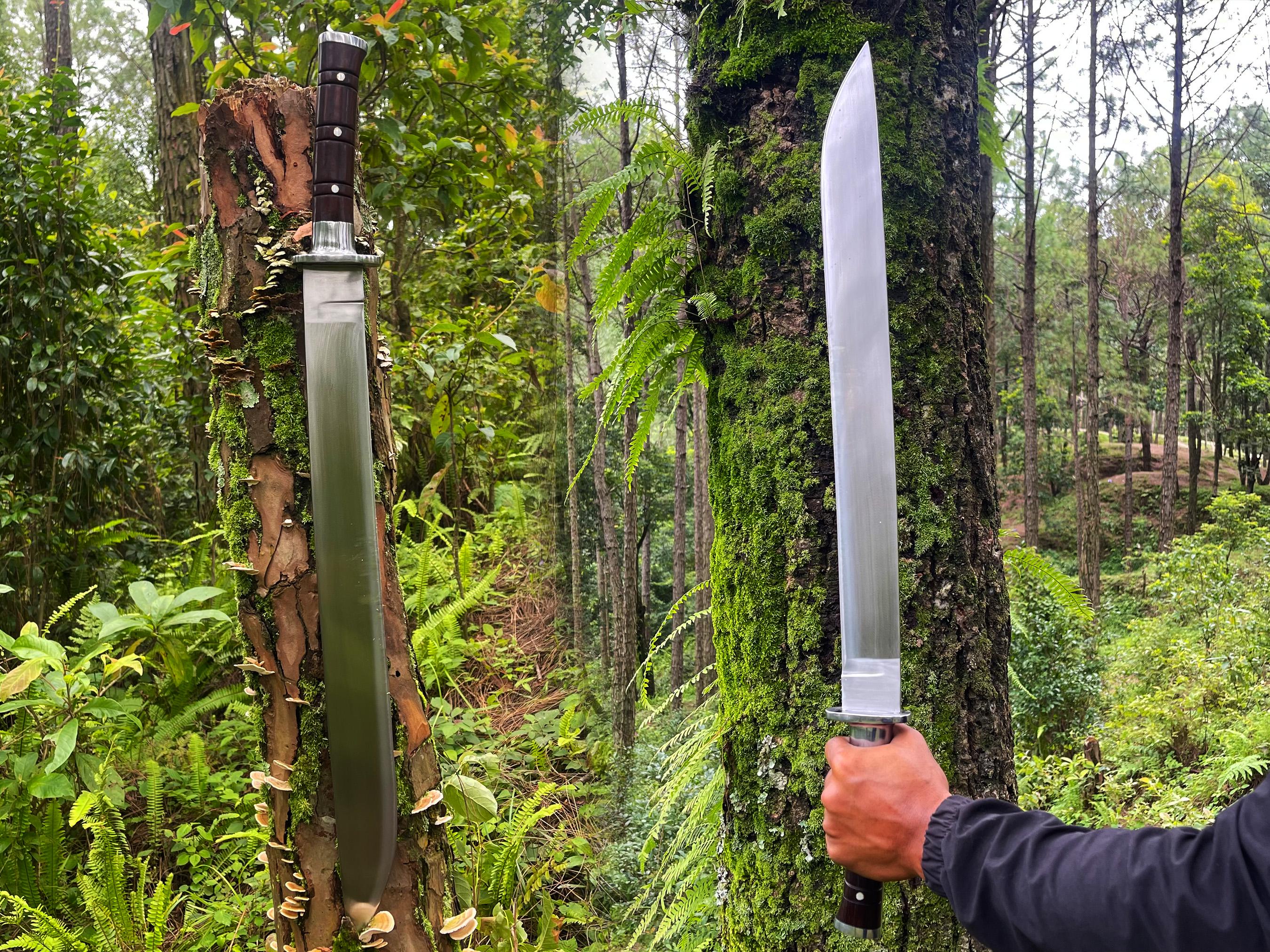 22-inch Handmade Viking Knife | Oil Quenching Handmade Sword | Perfect Gift for Him | Christmas Gifts