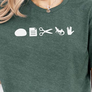 Rock Paper Scissors Lizard Spock T-Shirt, Big Bang Theory Shirt, Geeky Nerd Humor Tee, Big Bang Theory Fan Gift, Geek Gift