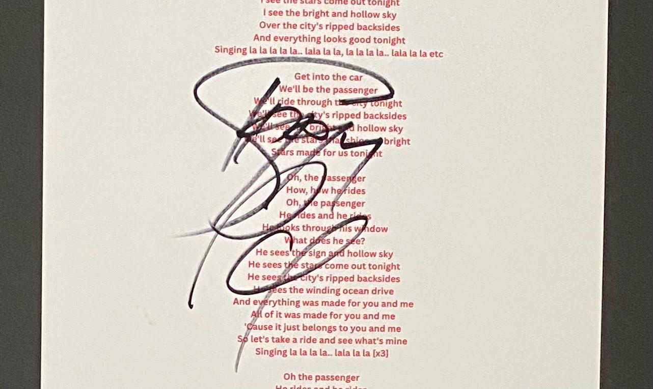 Iggy Pop Autograph On A4 Sheet With COA