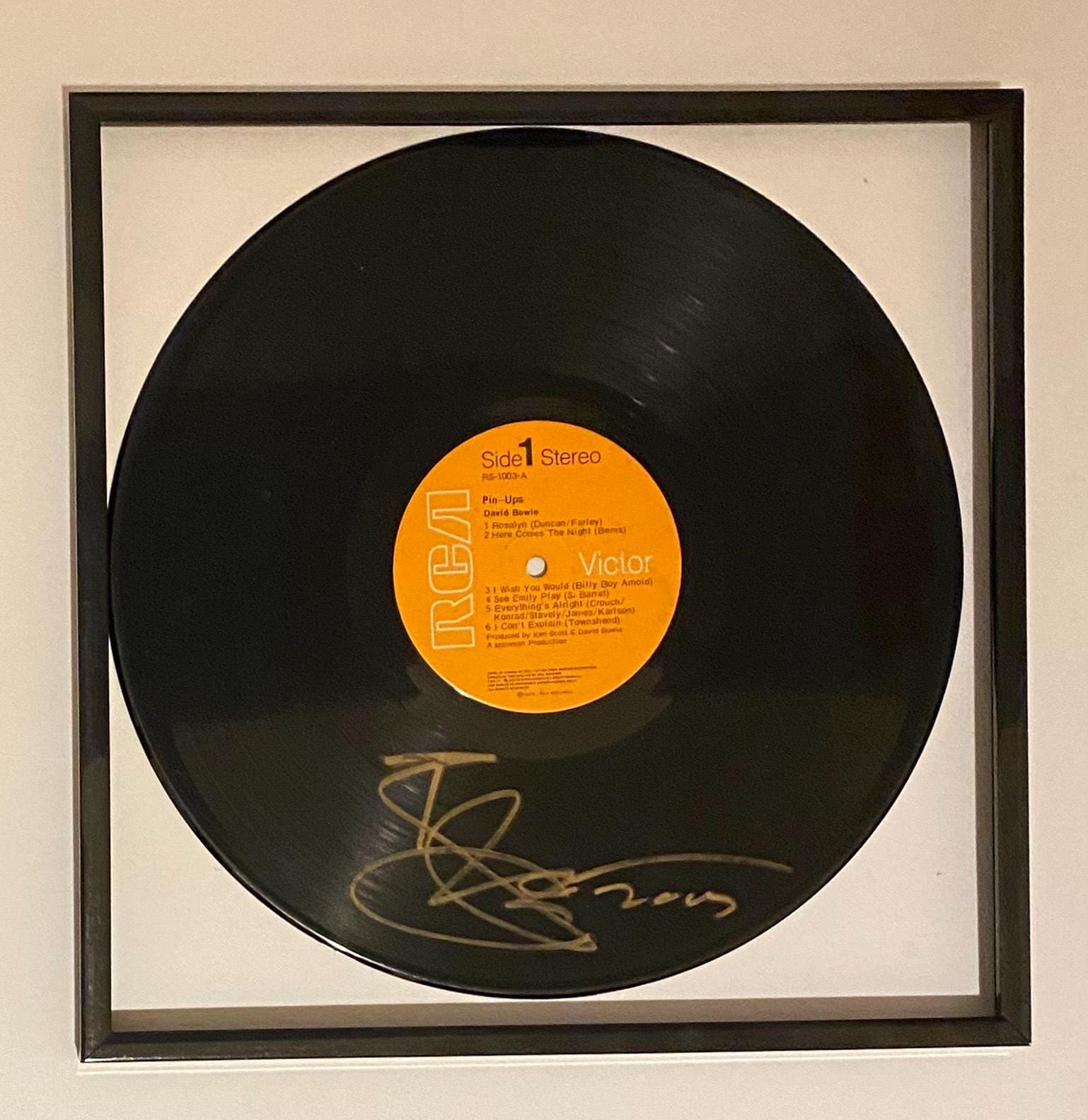 デヴィッド・ボウイ DAVID BOWIE サイン入りレコード David bowie autograph - Etsy 日本