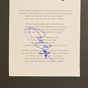 Eric Clapton Autograph On A4 Sheet With COA