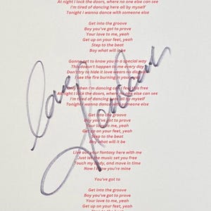 Madonna Autograph On A4 Sheet With COA