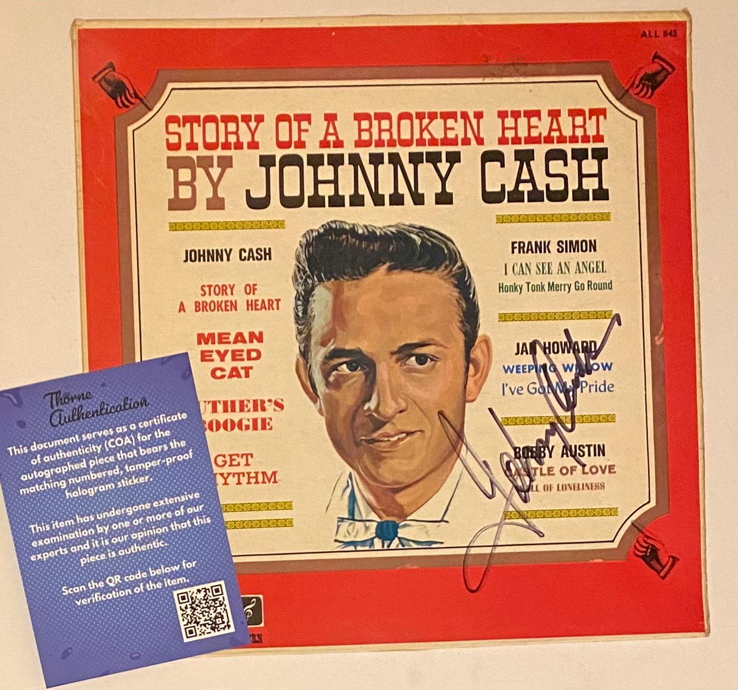Johnny Cash ジョニー・キャッシュサイン入り レコード Johnny Cash ジョニー・キャッシュサイン入り レコード 【公式通販】