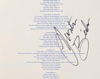 Justin Bieber SIGNED 8