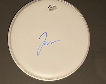 Taylor Hawkins Autograph on Drum Head With COA