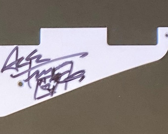 Ace Frehley Kiss Autograph on Les Paul Guitar Pickguard With COA