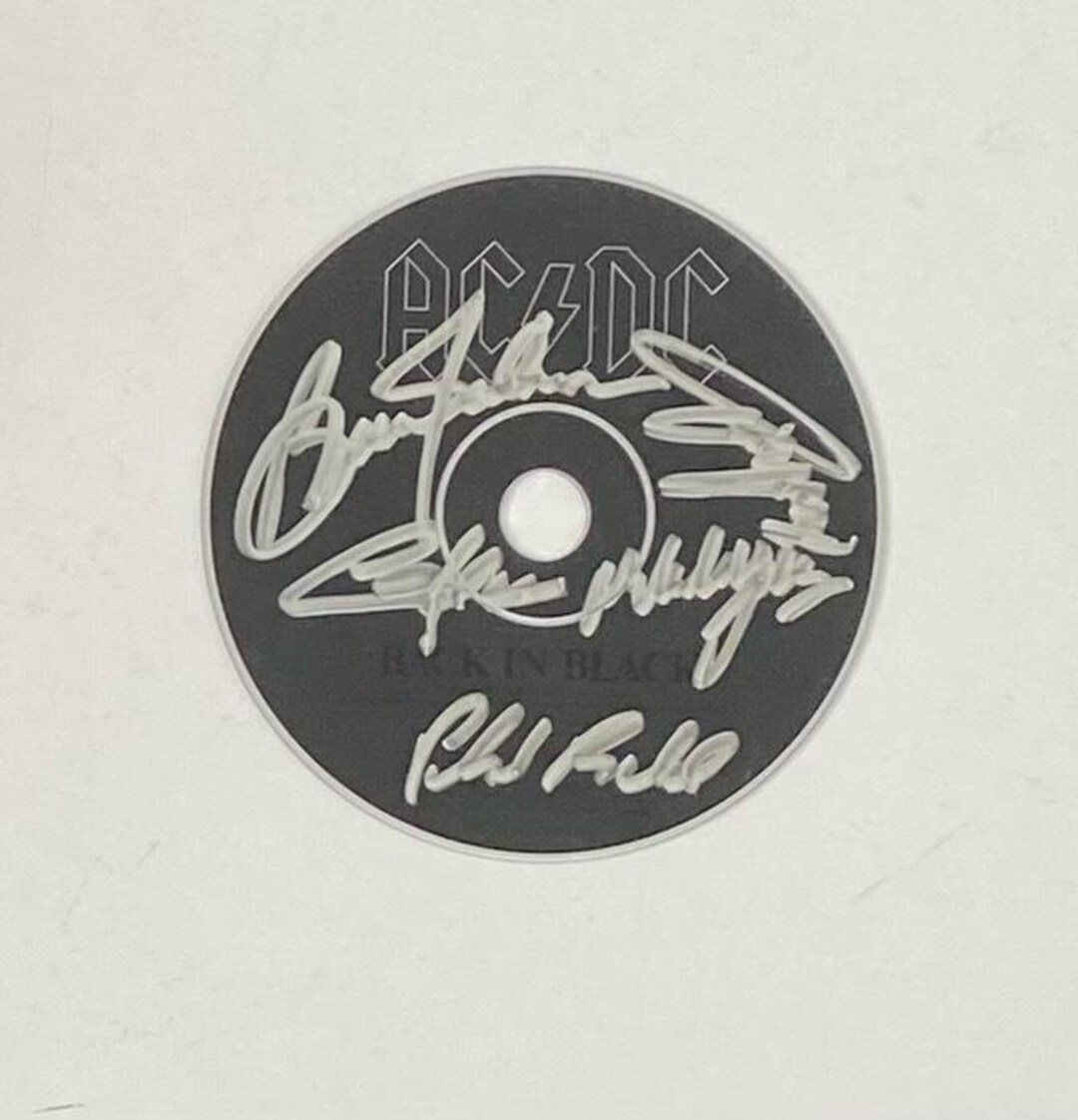 AC/DC Autographed Cd With COA - Etsy