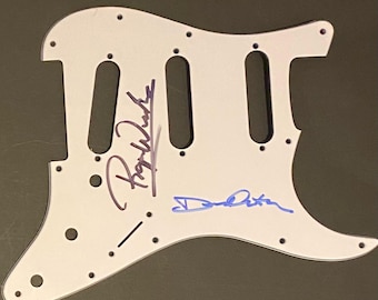Autografo dei Pink Floyd di David Gilmour e Roger Waters sul battipenna con certificato di autenticità