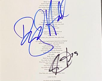 Daryl Hall and John Oates Signed 8