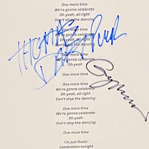 Daft Punk Thomas and Guy Autograph A4 Sheet With COA
