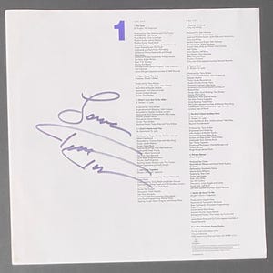 Tina Turner Autograph on  LP Inner Sleeve With COA
