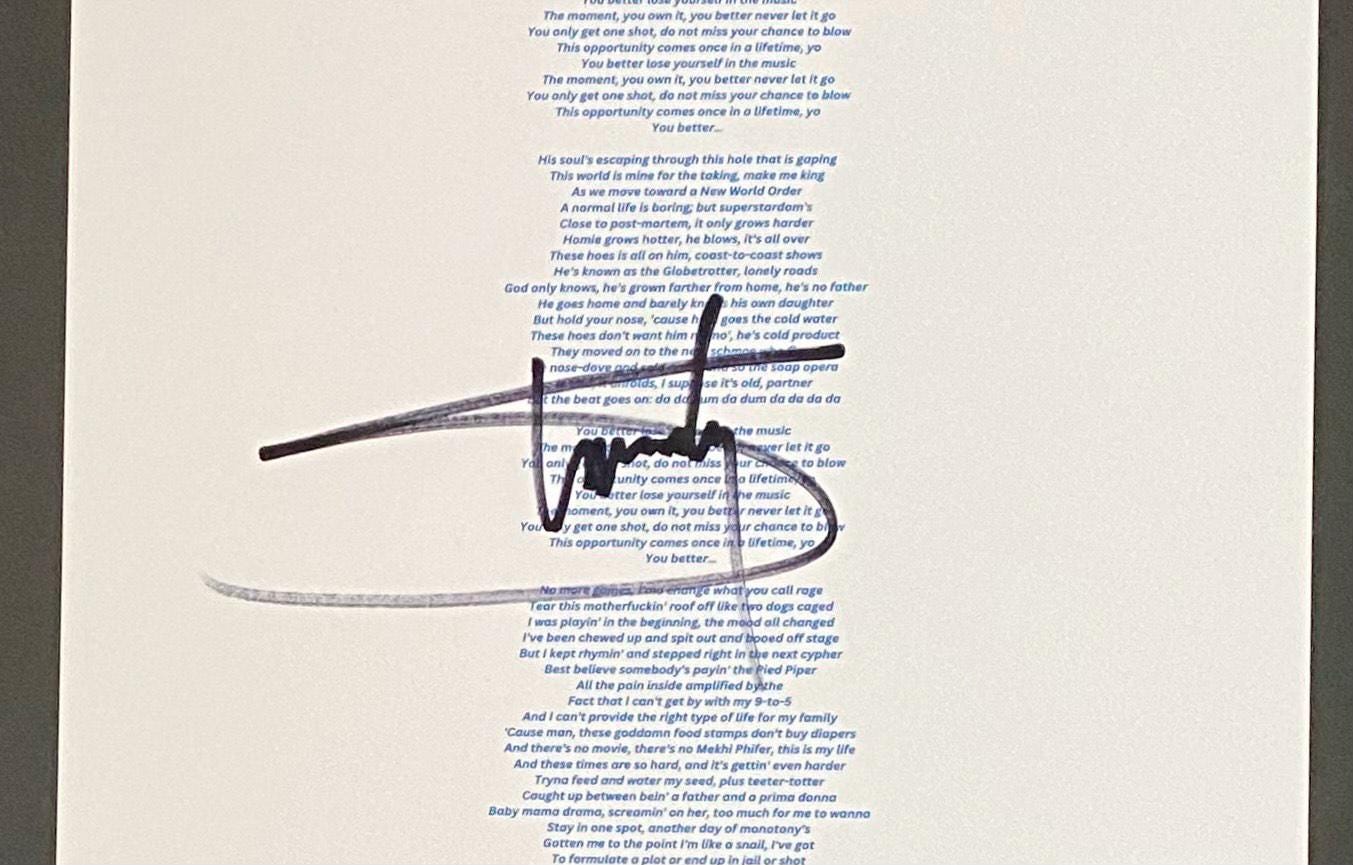 エミネム　直筆サインPhoto Eminem autograph - Etsy 日本