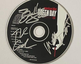 Green Day Autograph On Original CD With COA