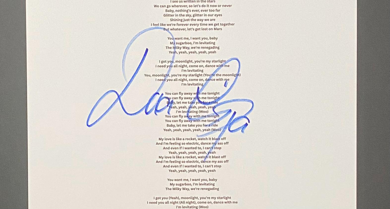Dua Lipa Autograph - Etsy