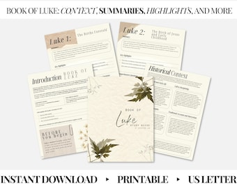 Luke Bible Study Guide: New Testament Resource (Digital Download)