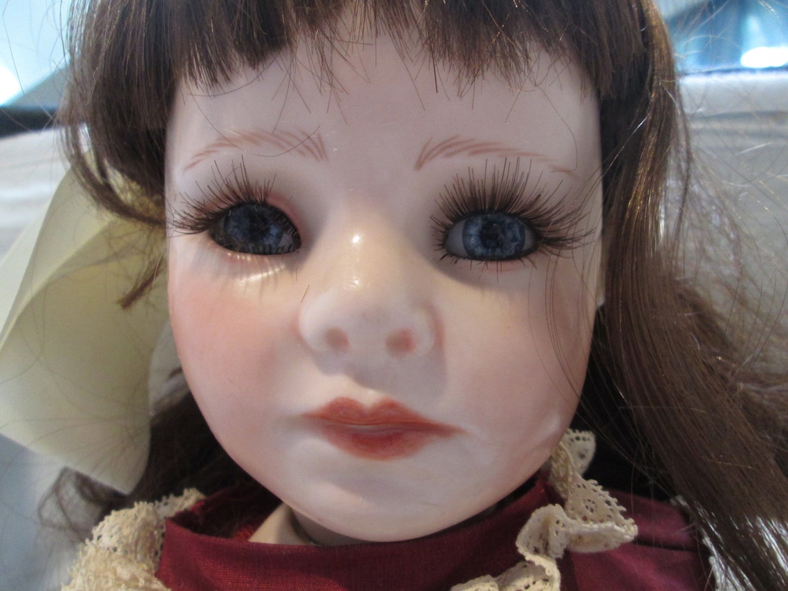 Artista vintage hecho cera sobre muñeca porceliana Etsy