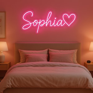 Custom Neon Wall Sign for Home | Personalized LED Name Light | Bedroom Wall Decor | Light Up Name Sign | Modern Home Custom Neon Gift