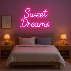 Néon romantique pour chambre à coucher | Plaque personnalisée de couple | Décoration lumineuse LED personnalisée | Applique murale Love | Cadeau d'anniversaire Enseigne Néon