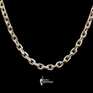 Sterling Silver Anchor Chain Necklace - 925 Sterling Silver Chain for Pendant.