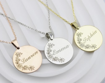 Personalized Silver Name Necklace, Silver Name Necklace, Personalized Necklace, Personalized Gift, Birthday Gift, Christmas Gift