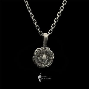 Scorpio Necklace,Vintage Scorpio Necklace,Zodiac Necklace,Scorpio zodiac astrology pendant necklace,925 Sterling Silver,Christmas Gift