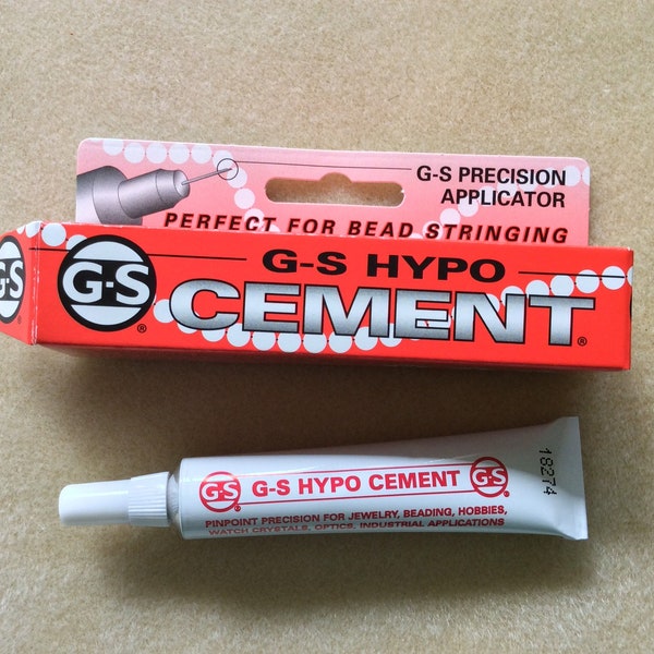 G-S-Hypo Cement with G-S Pescision Applicator, 1/3 Fl oz,Jewelry Making Glue,Craft Glue, Jewelry Supplies and Tools