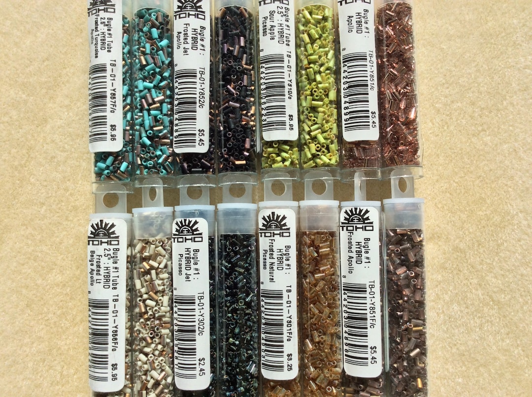 TOHO 3MM Bugle Beads, Bugle Beads,seed Beads,jet Picasso,frosted Apollo