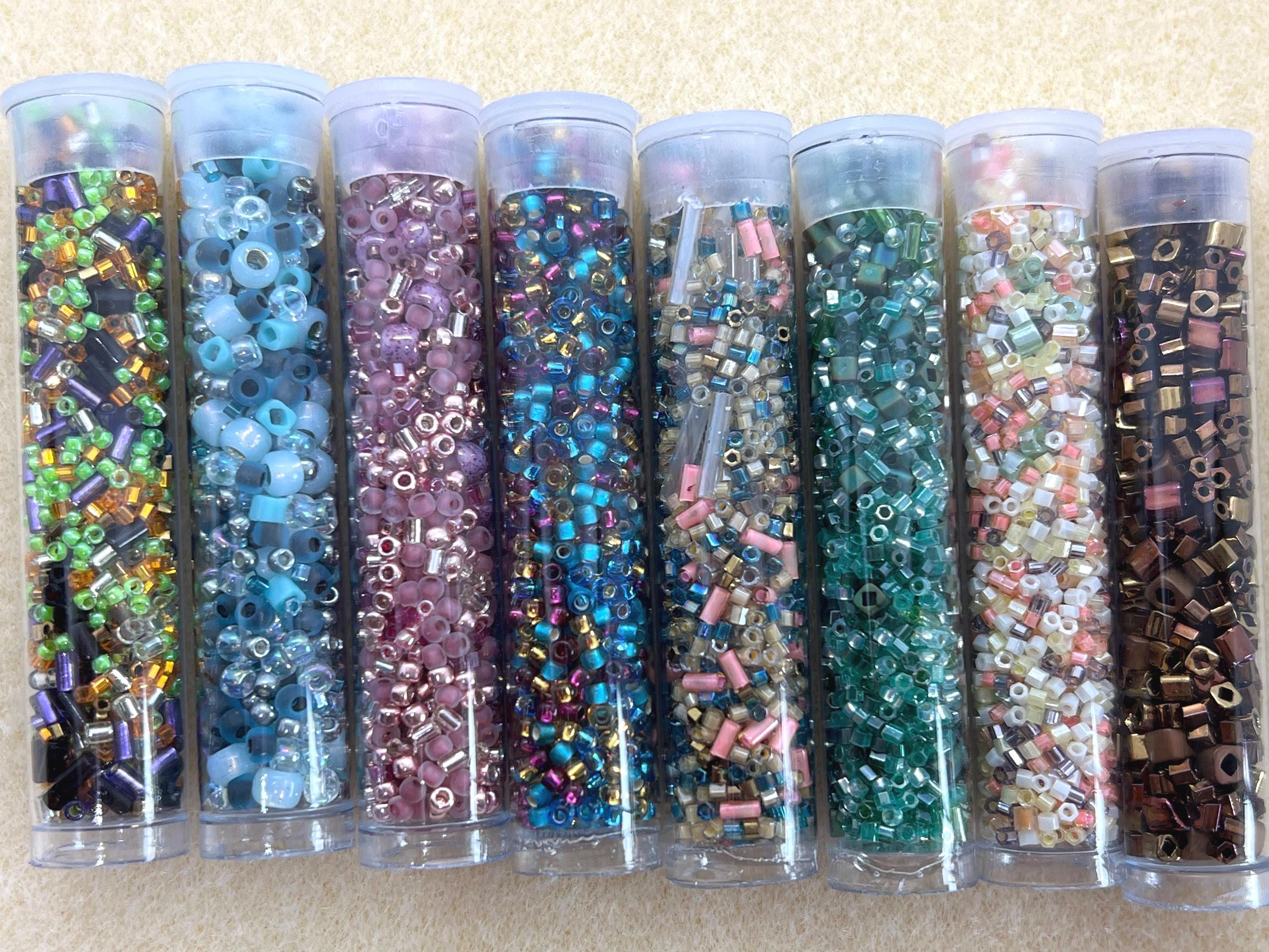 TOHO Seed Bead Mix: 8-gram Tubes, Coral Reef, Peacock, Tiger Eye - Etsy