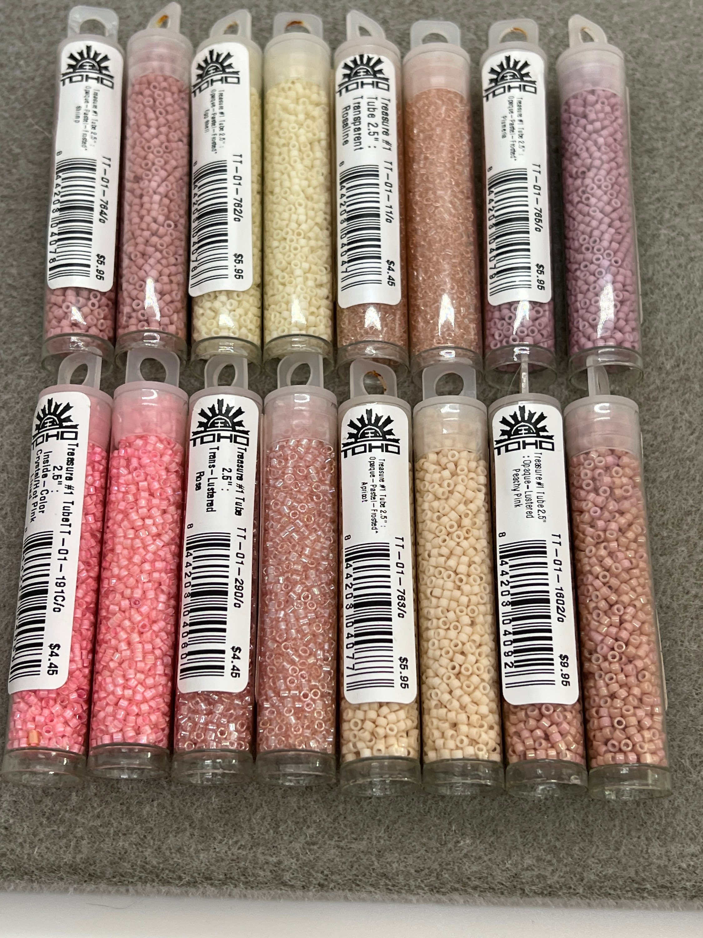 TOHO Treasure Size 11/0 Seed Beads, (9 Grams),rosaline,lt
