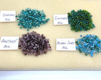Czech Glass Seed Bead Mix: Jewelry Making Supplies, Size 6/0