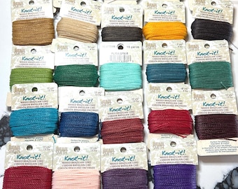 Waxed Beading Cord: Knot-It! Brazilian Poly, 15 Yards