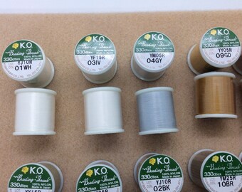 K.O. Beading Thread, Japanese Beading Thread, 55yd, Size D
