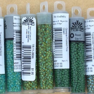 TOHO Seed Beads 11/0 2.5 Tube 9 Grams-japanese Seed | Etsy