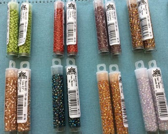 SALE!!! SALE!!! TOHO Seed Beads- 8/0 Seed Beads, 3mm Seed Beads, Qty 8 grams approx. 350 beads, jewelry supplies