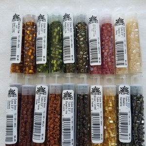 TOHO, Glass 3MM Cube Beads,Galvanized Blue Gold,Metallic Hematite, Oxblood, Olivine, Iris Brown, Ruby, Terra Cotta, Andromeda,Antique Bronze