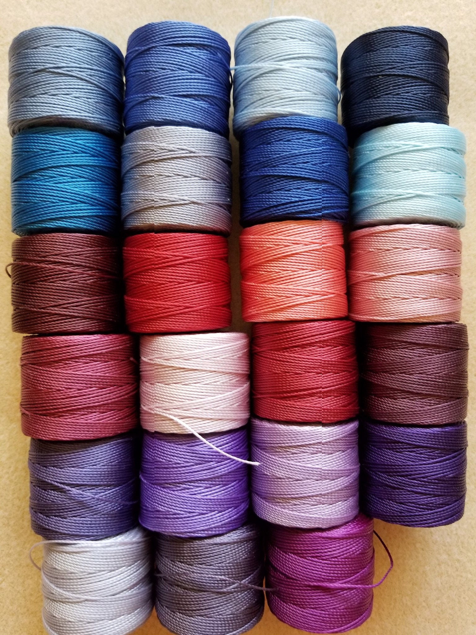 NEW COLORS S-Lon Tex 210 Beading Cord, Bead Crochet, Kumihimo, Micro …