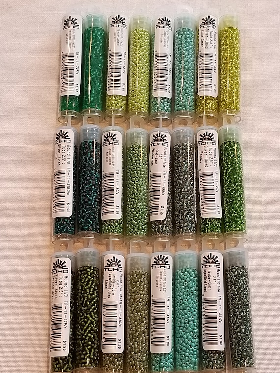 Rainbow Topaz Topaz Dandelion TOHO Seed Beads- 110 size 2.5 Tube Japanese Seed Beads Lemon Dark Topaz Oxblood