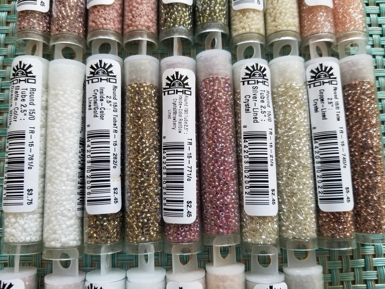 TOHO Size 15/0 Glass Seed Beads 10 grams White Alabaster | Etsy